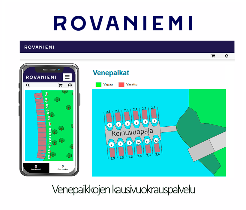 Rovaniemen venepaikkojen varauspalvelu
